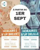 Nouveaux horaires à compter du 1er septembre !